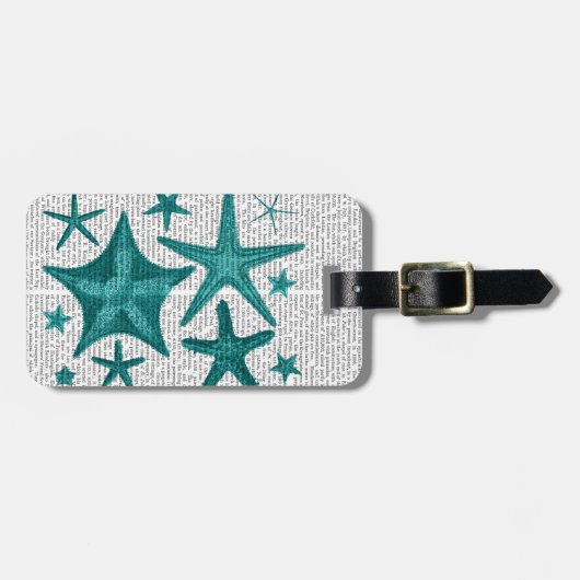 Collectie van groene staarten 2 bagagelabel (Voorkant horizontaal)