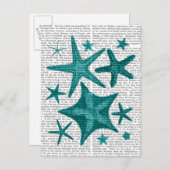 Collectie van groene staarten 2 briefkaart (Voorkant / Achterkant)