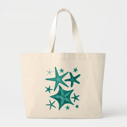 Collectie van groene staarten 2 grote tote bag (Voorkant)
