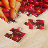 Collectie van groenten en fruit legpuzzel (Zijkant)