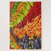 Collectie van groenten en fruit legpuzzel (Verticaal)