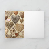 collectie van harten in hartvorm feestdagen kaart (Binnen)