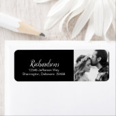Collectie van het Black and White Photo Wedding Etiket (Insitu)