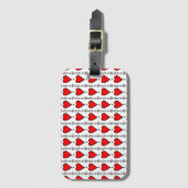 collectie van het haardpatroon bagagelabel (Voorkant (verticaal))