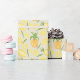 Collectie van het mandje voor fruit - ananassen cadeaupapier