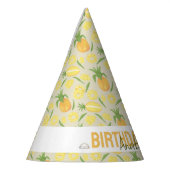 Collectie van het mandje voor fruit - ananassen feesthoedjes (Links)