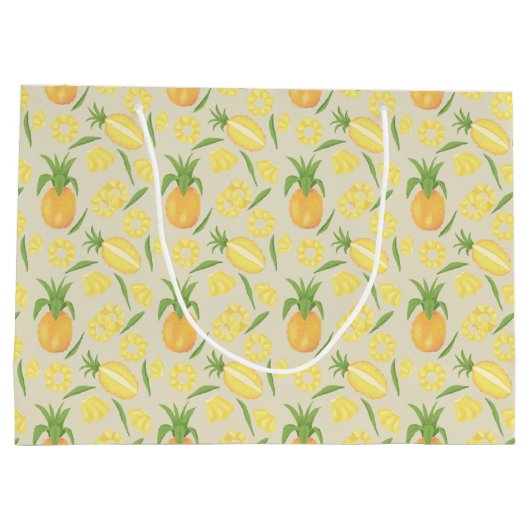 Collectie van het mandje voor fruit - ananassen groot cadeauzakje (Achterkant)