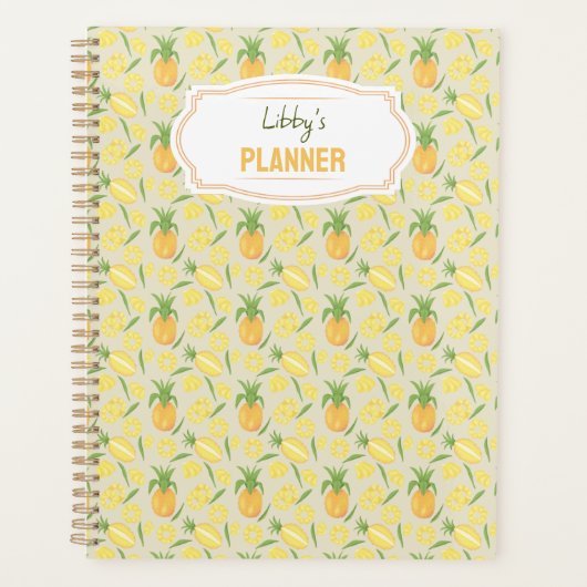 Collectie van het mandje voor fruit - ananassen planner (Voorkant)