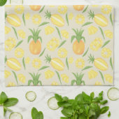 Collectie van het mandje voor fruit - ananassen theedoek (Gevouwen)