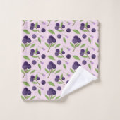 Collectie van het mandje voor fruit - Blauwe besse Bad Handdoek (Wasdoekje)