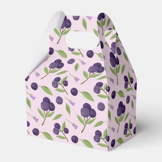 Collectie van het mandje voor fruit - Blauwe besse Bedankdoosjes (Achterkant)