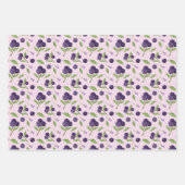 Collectie van het mandje voor fruit - Blauwe besse Inpakpapier Vel (Voorkant 3)