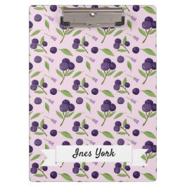 Collectie van het mandje voor fruit - Blauwe besse Klembord