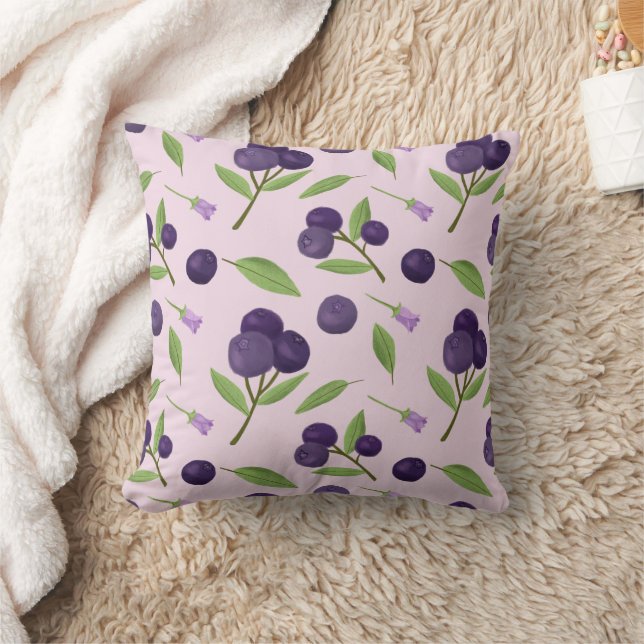 Collectie van het mandje voor fruit - Blauwe besse Kussen (Deken)
