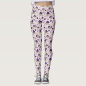 Collectie van het mandje voor fruit - Blauwe besse Leggings (Voorkant)