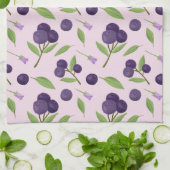 Collectie van het mandje voor fruit - Blauwe besse Theedoek (Gevouwen)