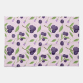 Collectie van het mandje voor fruit - Blauwe besse Theedoek (Horizontaal)