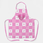 Collectie van het moderne liefdesroze hart schort (Voorkant)