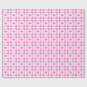 Collectie van het moderne roze hart cadeaupapier (Vlak)