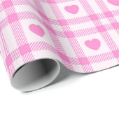 Collectie van het moderne roze hart cadeaupapier (Rol Hoek)