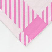 Collectie van het moderne roze hart fleece deken (Hoek)