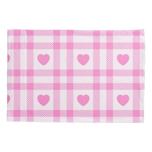 Collectie van het moderne roze hart kussensloop (Achterkant)