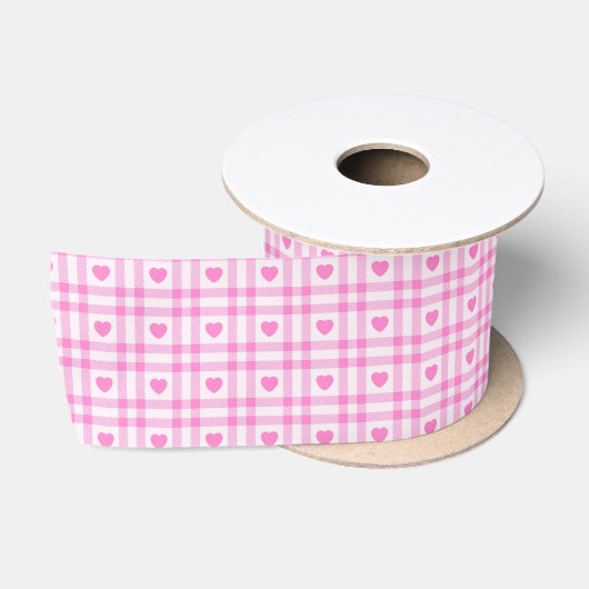 Collectie van het moderne roze hart satijnen lint (Spoel)