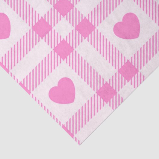 Collectie van het moderne roze hart tissuepapier (Detail)