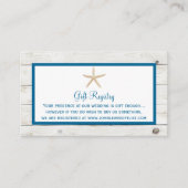 Collectie van het strand van het strand van de Sta Informatiekaartje (Voorkant)