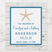 Collectie van het strand van het strand van de Sta Wijn Etiket (Enkel label)