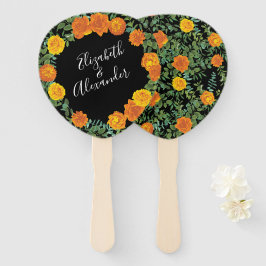 Collectie van het zwarte en Oranje Halloween Gothi Handwaaier