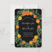 Collectie van het zwarte en Oranje Halloween Gothi Kaart (Voorkant)