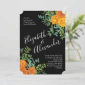 Collectie van het zwarte en Oranje Halloween Gothi Kaart (Staand voorkant)