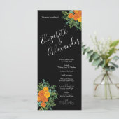 Collectie van het zwarte en Oranje Halloween Gothi Menu (Staand voorkant)