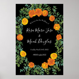 Collectie van het zwarte en Oranje Halloween Gothi Poster