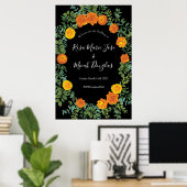 Collectie van het zwarte en Oranje Halloween Gothi Poster (Thuiskantoor)