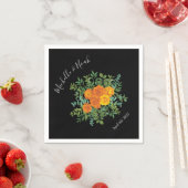 Collectie van het zwarte en Oranje Halloween Gothi Servet (Insitu)