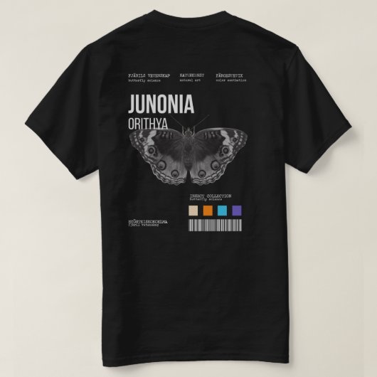 COLLECTIE VAN INSECTEN T-SHIRT (Design achterkant)