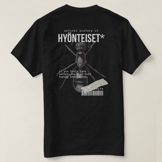 COLLECTIE VAN INSECTEN T-SHIRT (Design achterkant)