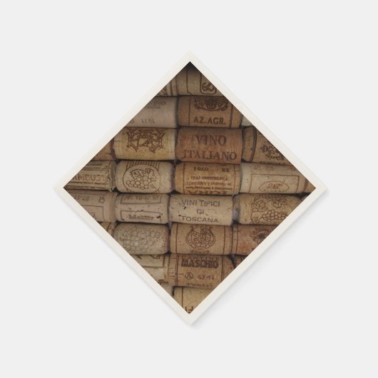 Collectie van Italiaanse wijnkurk Servet (Hoek)