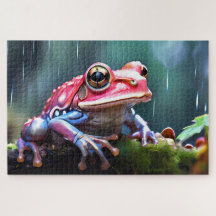 Collectie van Jigsaw Puzzle Frogs van Costa Rica