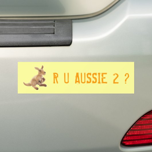 Collectie van Kangaroo Bumpersticker (Op auto)