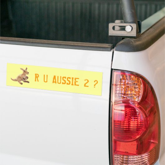 Collectie van Kangaroo Bumpersticker (Op Truck)