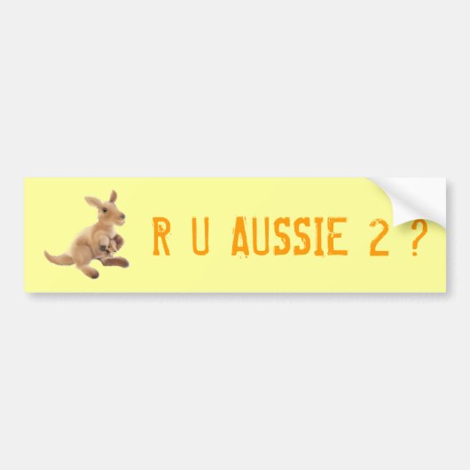 Collectie van Kangaroo Bumpersticker (Voorkant)