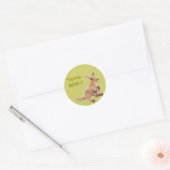 Collectie van Kangaroo Ronde Sticker (Envelop)