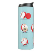 Collectie van kerst santa claus thermosbeker (Gedraaid links)