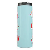 Collectie van kerst santa claus thermosbeker (Achterkant)