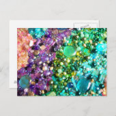 Collectie van kleurrijke kralen briefkaart (Voorkant / Achterkant)