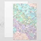 Collectie van kleurrijke kralen briefpapier (Voorkant / Achterkant)