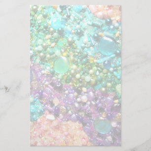 Collectie van kleurrijke kralen briefpapier